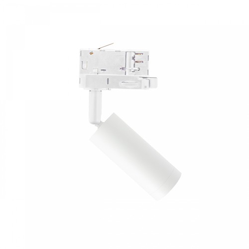 3-fasen mini GU10 spanningsrail spot - Wit, zonder lichtbron