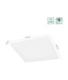 60x60 LED paneel, 30W - 137lm/W, 4100lm, 3000K, 5 jaar garantie, witte rand