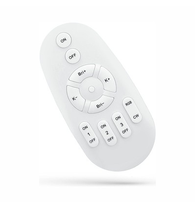 Bluetooth afstandsbediening voor RGB+CCT - IP20, voor AAA batterij, compatibel met Google Assistant en Alexa