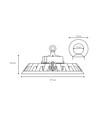 200W LED high bay, 180lm/W - DALI dimbaar, 90 graden, IP65, IK08, zwarte behuizing