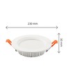28W Dure 3 Max inbouwpanel - 121lm/W, IP44, Ø23cm, 3000K, 5 jaar garantie