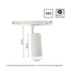 10W DALI SHIFT Spot - 24°, Wit, 44x157x178mm