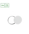 18W Nymphea LED plafondlamp met sensor - IP54, 3-in-1 CCT, zwart/witte ring, ingebouwde sensor