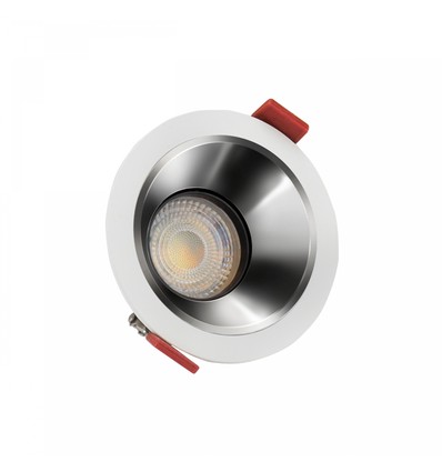FIALE COMFORT inbouwspot - Voor GU10, aluminium, witte ring, zonder lichtbron