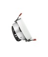 FIALE COMFORT inbouwspot - Voor GU10, aluminium, witte ring, zonder lichtbron