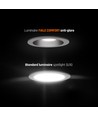 FIALE COMFORT inbouwspot - Voor GU10, aluminium, witte ring, zonder lichtbron