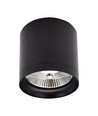 Plafondlamp voor AR111 GU10 - Zwart, Ø11,8cm, 11cm hoog, aluminium, zonder lichtbron