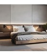 Mini GU10 slim wandlamp - Met schakelaar, Ø3,8x9,5 cm, zwart, rond, zonder lichtbron