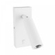 Mini GU10 slim wandlamp - Met schakelaar, Ø3,8x9,5 cm, wit, rond, zonder lichtbron