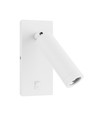 Mini GU10 slim wandlamp - Met schakelaar, Ø3,8x9,5 cm, wit, rond, zonder lichtbron