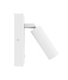 Mini GU10 slim wandlamp - Met schakelaar, Ø3,8x9,5 cm, wit, rond, zonder lichtbron