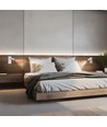 Mini GU10 slim wandlamp - Met schakelaar, Ø3,8x9,5 cm, wit, rond, zonder lichtbron