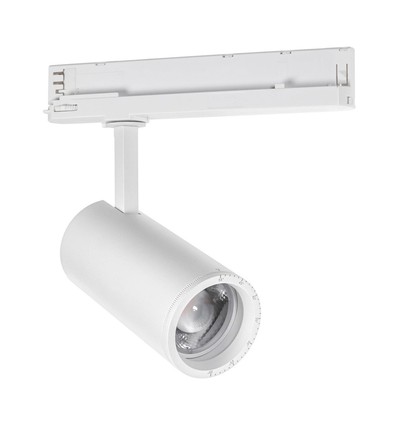 32W 3-fase railspot - 4000K (Neutraal wit), wit, kantelbaar