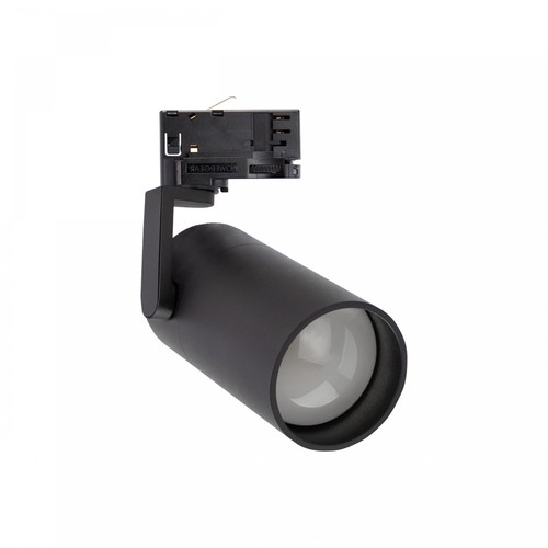 3-fase GU10 railspot Madara Slim - Zwart, excl. lichtbron, voor MR11 lamp, max 4W LED