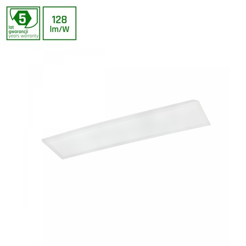 30x120 LED paneel, 40W - 128lm/W, 3000K, 5 jaar garantie, witte rand