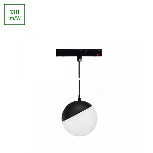 10W SHIFT Basic Bol Lampenkap Hangend - 3000K, Zwart, 9cm