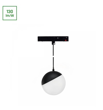 10W SHIFT Basic Bol Lampenkap Hangend - 3000K, Zwart, 9cm