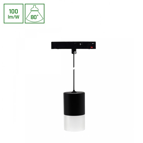 6W SHIFT BASIC Hangit hangarmatuur - 3000K, Zwart, 55x95mm (110cm snoer)