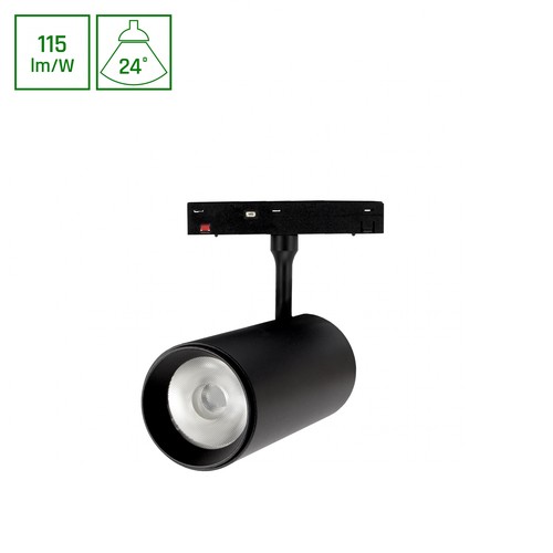 SHIFT Basic - Spotarmatuur 20W 3000K Zwart, L-Richting 55x120x180mm