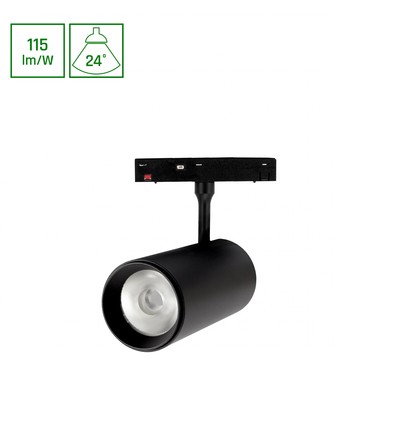 SHIFT Basic - Spotarmatuur 20W 3000K Zwart, L-Richting 55x120x180mm