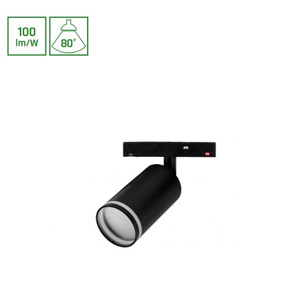 6W SHIFT Basic Spot S Richtbare lamp - 3000K, Zwart, 55x100x160mm