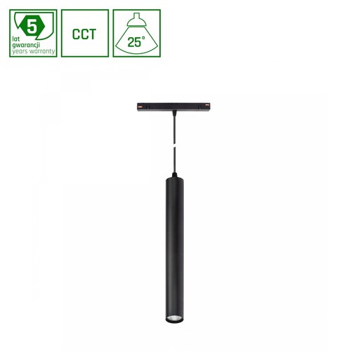 12W dimbare SHIFT Smart Hangit hanglamp voor railsysteem - CCT, zwart, Zigbee
