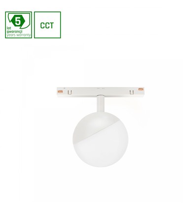 5W dimbaar SHIFT Smart-railspot Ø100x130mm - 165°, CCT, wit, Zigbee