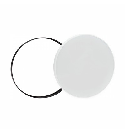 40W neutraal wit 230V 115° IP54 Ø485x70 wit/zwart rond met sensor