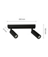GU10 Wand/plafond spot - Wit, zonder lichtbron
