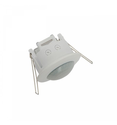 Bewegingssensor voor inbouw - LED-vriendelijk, wit, PIR infrarood 360°, IP20 binnen, 230V, Spectrum