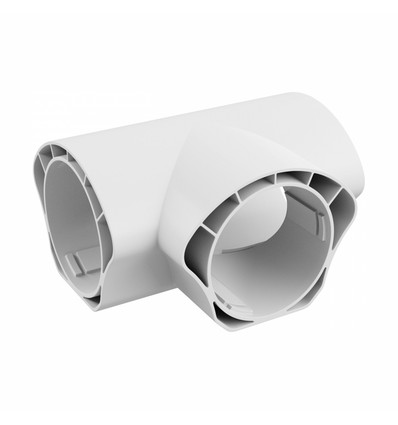 Limea Vario T-connector voor waterdichte armaturen - Wit, 5 jaar garantie, 120x60x70 mm