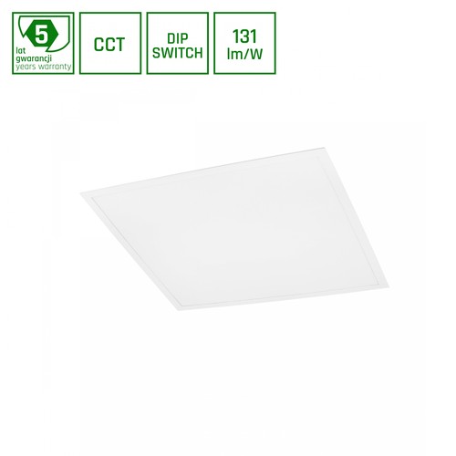 60x60 LED paneel, 30W/40W/48W - CCT, 120lm/W, 5 jaar garantie, witte rand