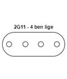 Outlet: 54cm / 22W 2G11-STAND54 LED-buis, 2G11