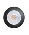 LEDlife Unni68 meubelspot - Gat: Ø5,6 cm, Afmeting: Ø6,8 cm, RA95, zwart, 12V DC