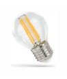 E27 5,5W LED kogellamp - P45, 660lm, helder glas, warm wit