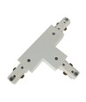 LEDlife T-connector voor rails spots - Wit, 1-fase, 1F3W