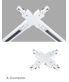 LEDlife X-connector voor railspots - Wit, 1-fase, 1F3W