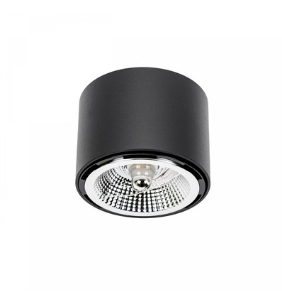 CHLOE AR111 GU10 - P20, rond, zwart, zonder lichtbron