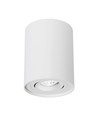 GU10 plafondspot - Opbouw, rond, wit, kantelbaar, IP20, zonder lichtbron