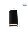 CHLOE MINI RING GU10 opbouwspot - Ø5,5cm, IP20, wit, zonder lichtbron