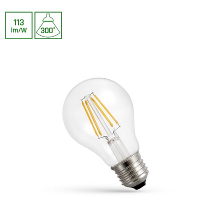 E27 4W LED A60 Filament - Warm wit, Helder