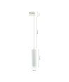 3-fasen GU10 Pendellamp - Wit, IP20, excl. lichtbron