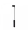 MADARA MINI RING GU10 HANGLAMP VOOR 3-FASE RAIL 230V IP25 FI55*200MM ZWART