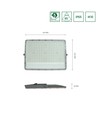 150W LED breedstraler - IP65, koud wit, buiten