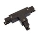 T-verbindingsstuk voor 3-fase rails - Rechts, zwart, Spectrum