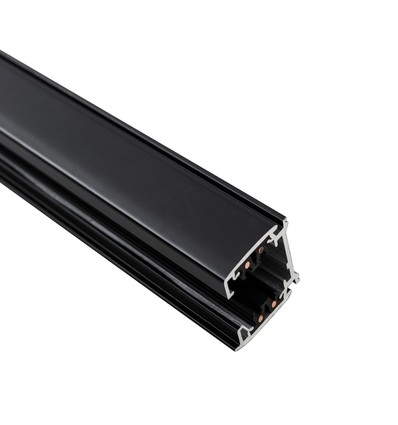2m 3-fase rails voor spots - Zwart, Spectrum