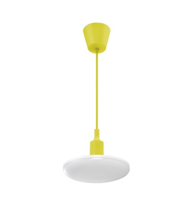 18W Albene Eco LED pendel, Geel - 1400lm, 3000K, warm wit, decoratieve plafondlamp