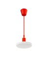 24W LED plafondlamp met rood snoer - 2000lm, 3000K, warm wit