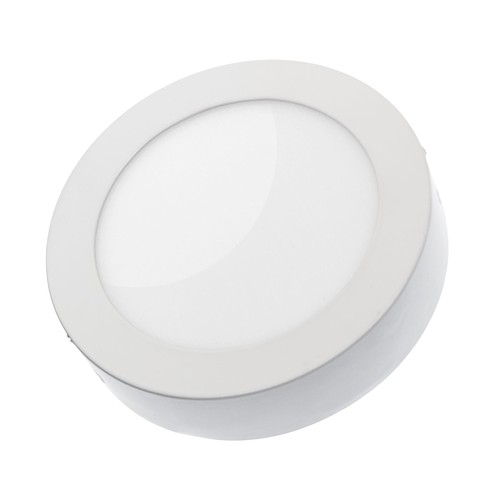 12W Ø17cm LED inbouwpanel - 6000K, witte rand, 120 graden, IP20 binnen