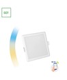 Algine 6W Smart Home LED inbouwpanel - CCT, dimbaar, Wi-Fi, vierkant, 112x112 mm